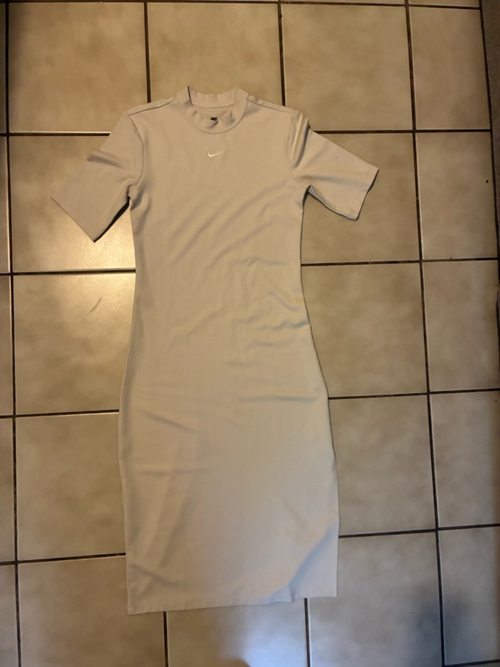 Nike Beige Midi Dress with Small Swoosh - Picture 2 of 6